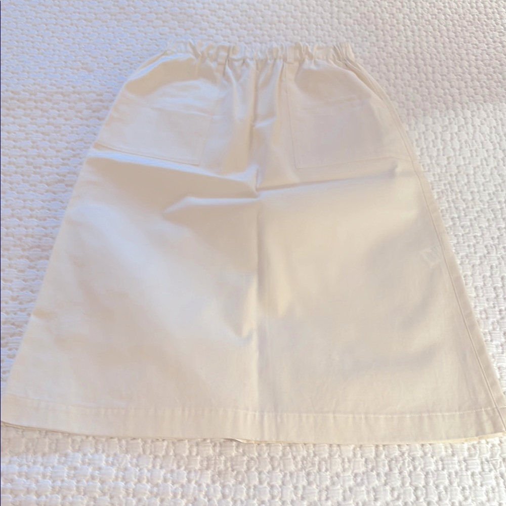 Nico Nicholson & Nicholson white Duck cotton pencil skirt